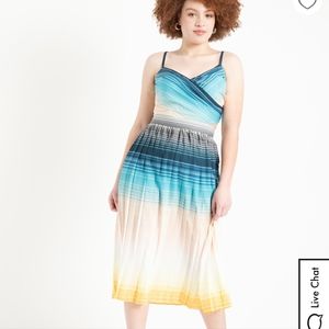 NWT Eloquii Pleated Dress